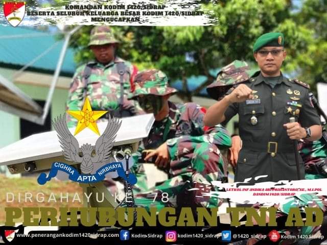 Dandim Sidrap Ajak Perhubungan Tni Ad Tingkatkan Kinerja Dan